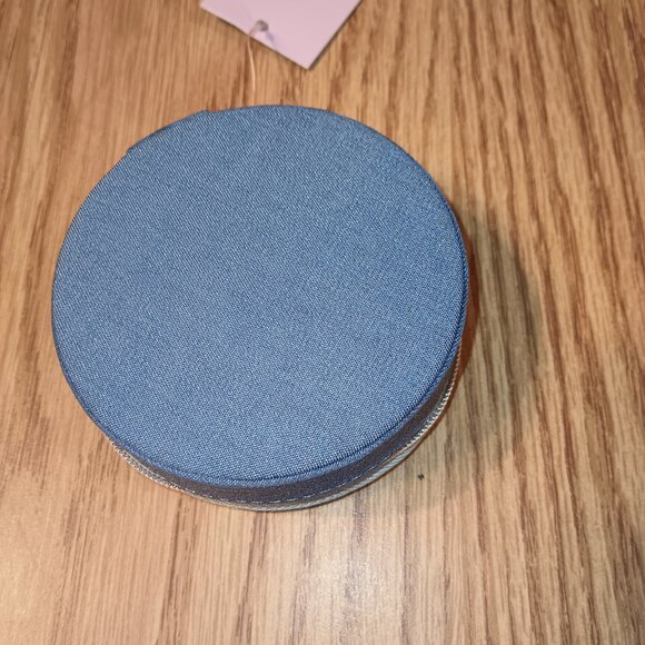 NEW Wild Fable™ Blue Denim Rhinestone Butterfly Round Jewelry Organizer - Picture 6 of 7